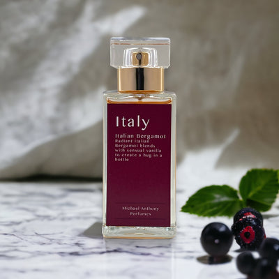 Italy perfume with blackcurrant 